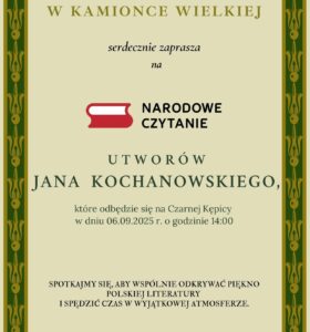 Narodowe Czytanie na Czarnej Kępicy