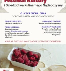 Zaproszenie na Małopolski Festiwal Kultury i Dziedzictwa Kulinarnego Sądecczyzny